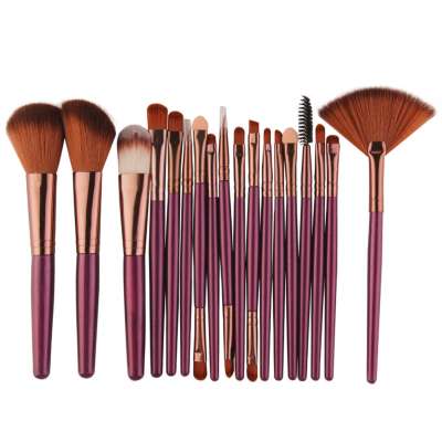 18 Pcs Purple Makeup Brushes Set Eye Shadow Foundation Eyeliner Eyelash Lip Make Up Brush for Cosmetic Beauty DropShipping