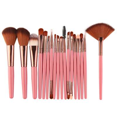 18Pcs Pink Makeup Brushes Tool Set Cosmetic Powder Eye Shadow Foundation Blush Blending Beauty Make Up Brush Drop Shipping