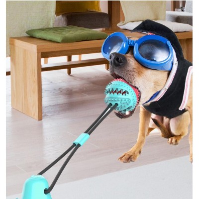 Dropshipping Pet Products Amazon Explosion Model Dog Toy Ball Molar Leaky Food Device Biting Sucker Combination Pet Molar